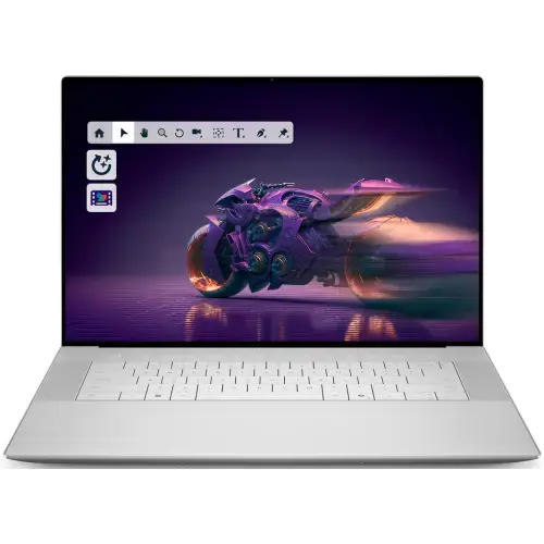 Laptop Dell 16 Premium DA16250 (Procesor Intel® Core™ Ultra 7 255H (24M Cache, up to 5.1 GHz), 16.3inch WUXGA, 16GB LPDDR5X, 1TB SSD, nVidia GeForce RTX 5050 @8GB, Windows 11 Pro, Argintiu)
