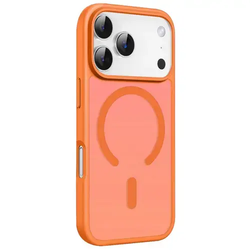 Husa Protectie Spate Lemontti LEMHEGIXVIIPP EliteGuard Magsafe pentru iPhone 17 Pro (Portocaliu)