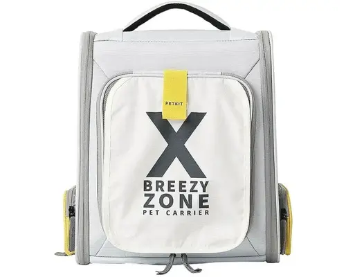 Rucsac pentru transport pisici Petkit Breezy X Zone, Pliabil (Gri)