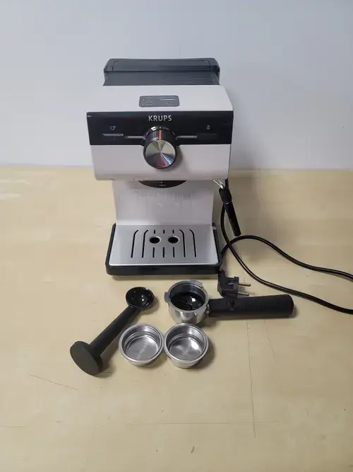 Espressor manual Krups Authentic C40 XP381B10, 15 bari, rezervor apa detasabil 2 L, duza spumare lapte, functie apa fierbinte, oprire automata (Gri)