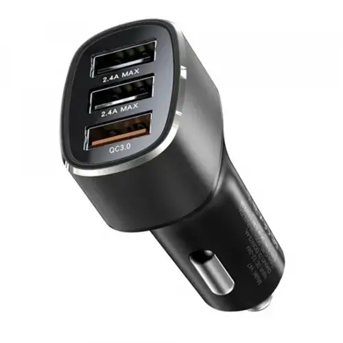 Incarcator Auto Yesido Y46, 42W, 3A, 3 x USB-A (Negru)