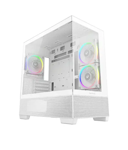 Carcasa Deepcool CG380 3F, Middle Tower, Fara sursa (Alb)