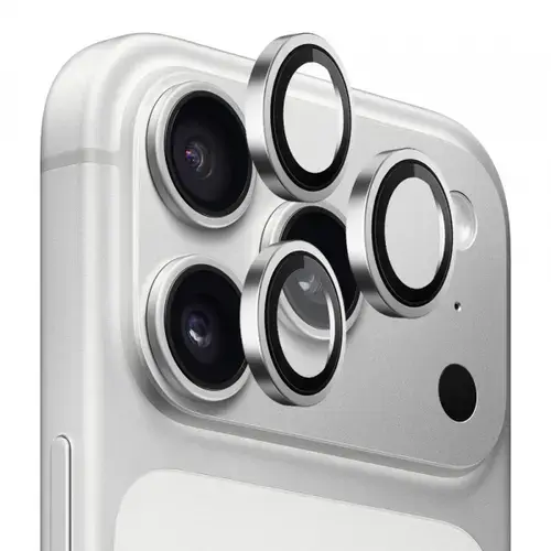 Folie de protectie Camera Spate Blueo Metal Frame pentru Apple iPhone 17 Pro Max / 17 Pro, Sticla Securizata