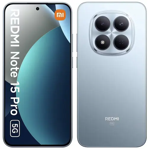 Telefon Mobil Xiaomi Redmi Note 15 Pro, Procesor Mediatek Dimensity 7400 Ultra Octa-Core, AMOLED 6.83inch, 8GB RAM, 256GB Flash, Camera Duala 200+8 MP, Wi-Fi, 5G, Dual Sim, Android (Albastru)