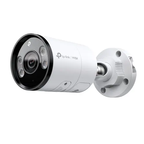 Camera supraveghere IP exterior TP-LINK Full Color VIGI C345, 4 MP, 6 mm, IR/lumina alba 30 m, microfon si difuzor, detectie si clasificare om/vehicul, slot card, vizualizare de pe telefon, PoE