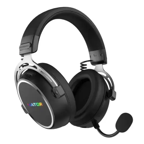 Casti Hator Hypergang 3, Wireless 2.4Ghz, Bluetooth, USB (Negru)
