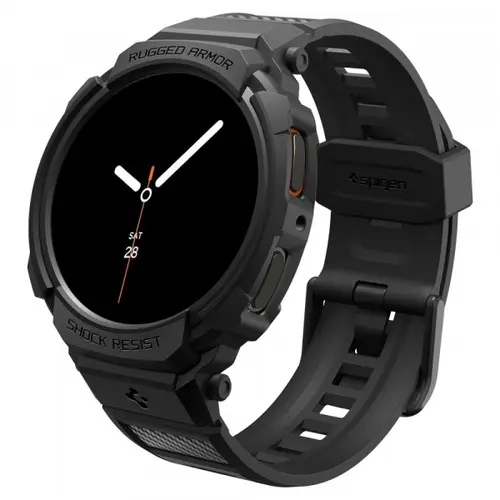 Husa Spigen Rugged Armor Pro pentru Samsung Galaxy Watch8 44mm (Negru)