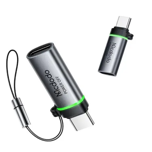 Adaptor Mcdodo OT-2450 Type-C la Type-C PD 100W Auto Power Off , 5A, 480Mbps, incarcare si sincronizare date, cu snur (Negru)