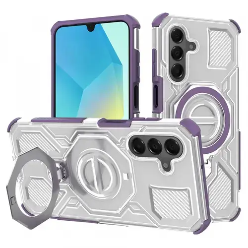 Husa pentru Samsung Galaxy A16 5G A166 / A16 4G A165, Techsuit, Carbon Shield Pro, Mov