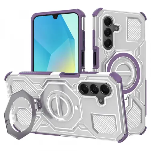 Husa pentru Samsung Galaxy A16 5G A166 / A16 4G A165, Techsuit, Carbon Shield Pro, Mov
