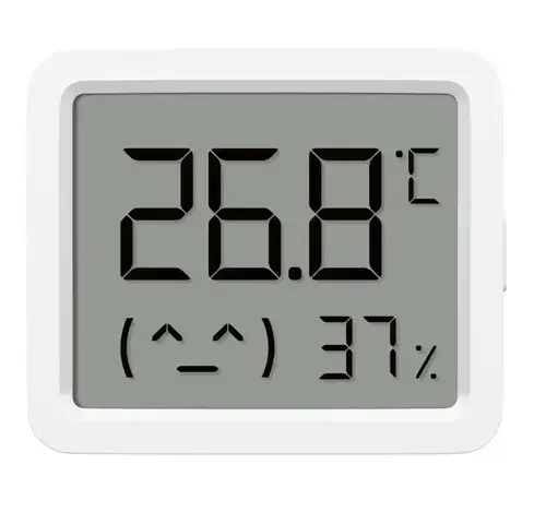 Monitor de temperatura si umiditate Xiaomi Mi 3 Mini QBH4312GL, Conectare Xiaomi Home (Alb)