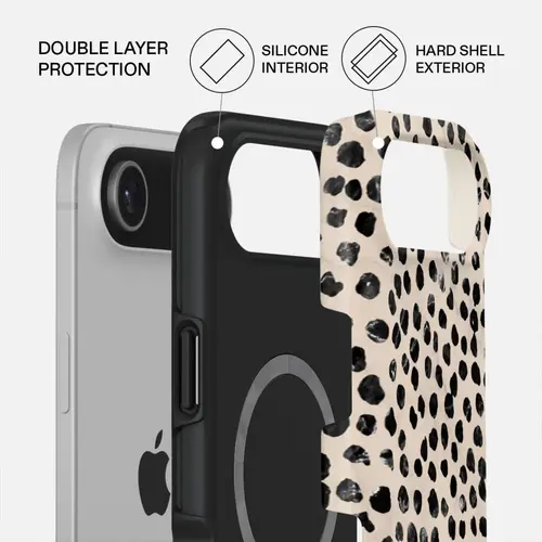 Husa Protectie Spate Burga Dual Layer Magsafe Almond Latte pentru Apple iPhone Air (Crem)