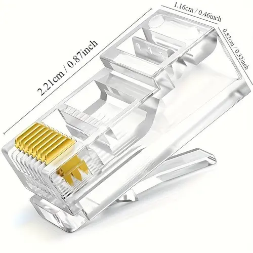 Mufa RJ45 UTP EMTEX cat.6A passthrough (100 buc)