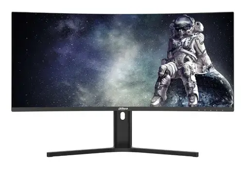 Monitor Gaming VA LED Dahua 34inch LM34-E330CA, WQHD (3440 × 1440), HDMI, DisplayPort, Ecran curbat, 200 Hz, 1 ms (Negru)