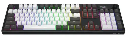 Tastatura Hator Skyfall 100 PRO, Wireless 2.4Ghz, iluminare RGB (Negru)