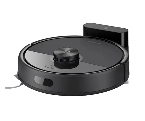 Aspirator robot Roborock Q7 TF Q7TF52-00, 10.000 Pa, 5.200 mAh, Autonomie 180 min, navigatie LiDAR, recipient praf 400 ml, sistem dublu anti-incurcare, nivel reglare flux de apa (Negru)