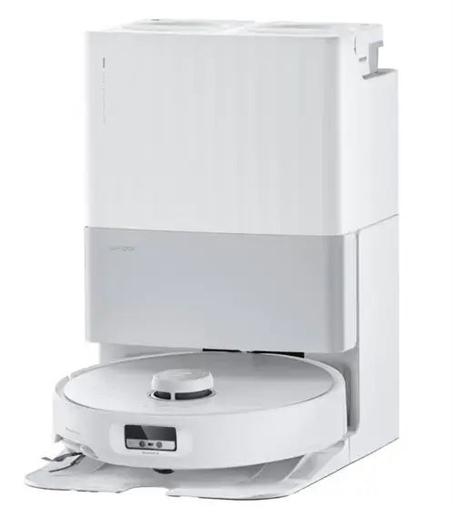 Aspirator robot Roborock Q Revo Edge QRE02-00, 18500 Pa, 300 m2, Recipient apa 80 ml, Wi-Fi, Autonomie 240 minute, Navigatie LiDAR (Alb)