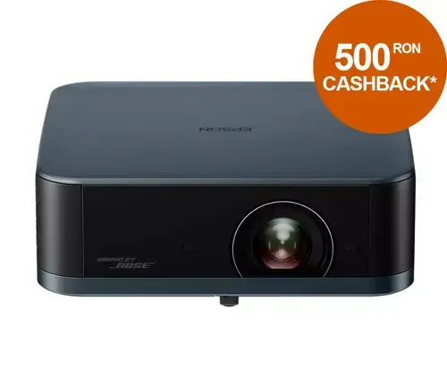 Videoproiector Epson EF-62N, 4K Pro-UHD, 3LCD, 700 lumeni, Wi-Fi, Bluetooth, HDR10, HLG, Difuzoare, Google TV (Negru)