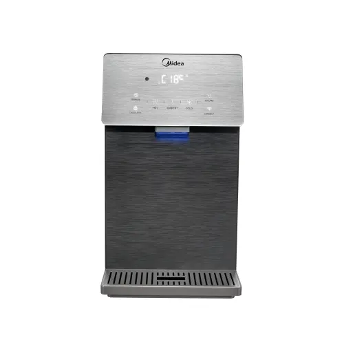 Purificator de apa multifunctional Midea JL2245T-E-IOT (dozator de birou), sistem filtrare PAC+UF&C, interval temperatura apa 3-93°C, 6 trepte fixare temperatura, sistem auto-curatare la 75°C, functie WI-FI (Argintiu)