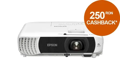 Videoproiector Epson EB-FH08, 3LCD, Full HD 1080p, 3600 lumeni, Contrast 16000:1, Difuzor 2 W (Alb)