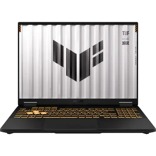 Laptop Gaming ASUS TUF F16 FX608JPR (Procesor Intel® Core™ i5-14450HX (20M Cache, up to 4.80 GHz), 16inch FHD+ 165Hz, 16GB DDR5, 512GB SSD, NVIDIA GeForce RTX 5070 @8GB, Negru/Gri)