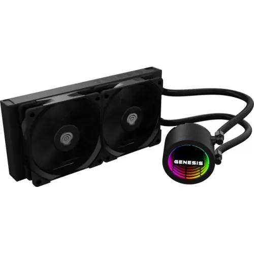 Cooler CPU Genesis Hydria 240, 120mm, 500 - 1550rpm (Negru)