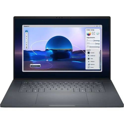 Laptop Dell Pro Max 16 Premium MA16250 (Procesor Intel® Core™ Ultra 7 265H (24M Cache, up to 5.30 GHz), 16inch FHD+ 120Hz VRR, 32GB LPDDR5X, 1TB SSD, RTX PRO 1000 Blackwell @8GB, Linux, Negru/Gri)