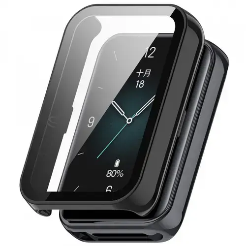 Husa Techsuit Defense360 Pro pentru Honor Band 10 / Band 9 (Negru)
