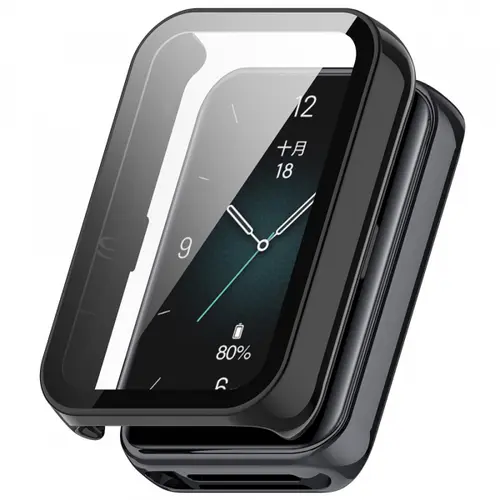 Husa Techsuit Defense360 Pro pentru Honor Band 10 / Band 9 (Negru)