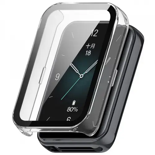 Husa Techsuit Defense360 Pro pentru Honor Band 10 / Band 9 (Transparent)