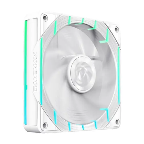 Ventilator Gamemax Tornado T12, iluminare aRGB, 800 - 2200rpm (Alb)