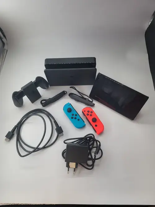 Consola OLED NINTENDO Switch Neon, 64GB (Albastru/Rosu)