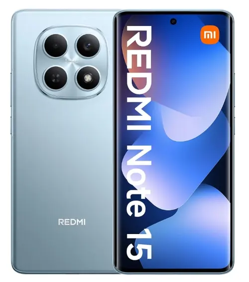 Telefon Mobil Xiaomi Redmi Note 15 4G, Procesor Mediatek Helio G100 Ultra Octa-Core, AMOLED 6.77inch, 8GB RAM, 256GB Flash, Camera Duala 108MP, Wi-Fi, 4G, Dual Sim, Android (Albastru)
