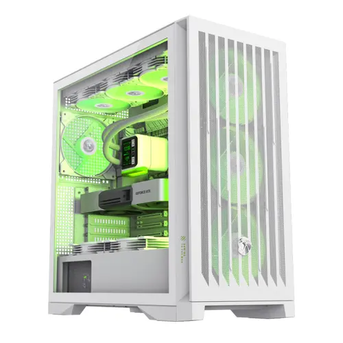 Carcasa Gamemax Leader II, Full Tower, Fara sursa (Alb)