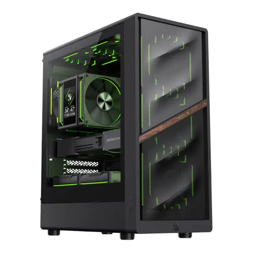 Carcasa Gamemax Aeris 330 Mesh, Mini Tower, Fara sursa (Negru)