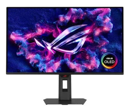 Monitor Gaming QD-OLED ASUS ROG Strix OLED 26.5inch XG27AQDMES, QHD (2560 x 1440), HDMI, DisplayPort, Pivot, 240 Hz, 0.03 ms (Negru)