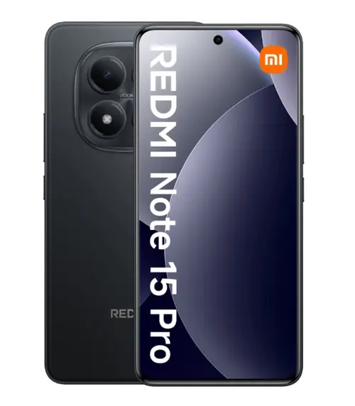 Telefon Mobil Xiaomi Redmi Note 15 Pro 4G, Procesor Mediatek Helio G200 Ultra Octa-Core, AMOLED 6.77inch, 8GB RAM, 256GB Flash, Camera Duala 200+8 MP, Wi-Fi, 4G, Dual Sim, Android (Negru)