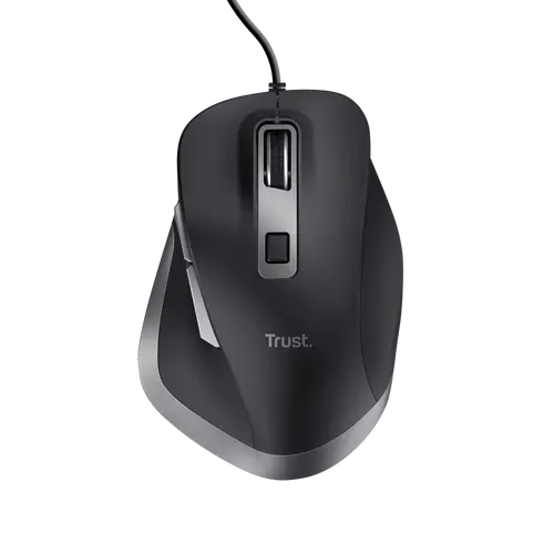 Mouse Optic Trust Fyda, cu fir, USB, 5000 DPI (Negru)