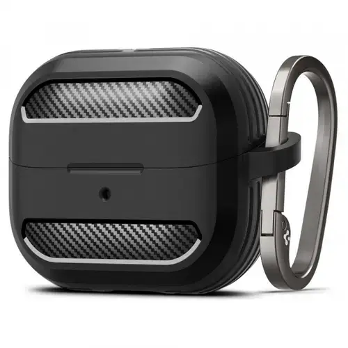 Husa Spigen Rugged Armor pentru Samsung Galaxy Buds3 FE / Buds3 Pro / Buds3, Neagra