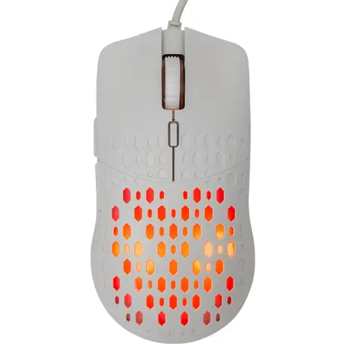 Mouse Gaming Barracuda BGM-022, Cu fir, USB, 3200 dpi, iluminare LED (Alb)
