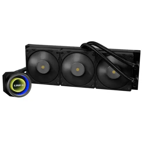 Cooler CPU Lian Li Galahad II 360 Trinity Performance, iluminare ARGB, 3x 120mm, 3000 rpm , PWM (Negru)