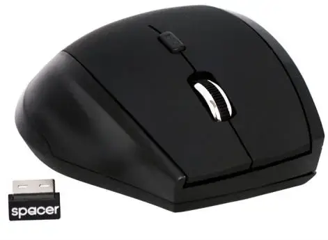 Mouse Spacer SPMO-291, Wireless (Negru)