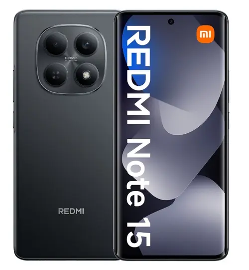 Telefon Mobil Xiaomi Redmi Note 15 4G, Procesor Mediatek Helio G100 Ultra Octa-Core, AMOLED 6.77inch, 6GB RAM, 128GB Flash, Camera Duala 108MP, Wi-Fi, 4G, Dual Sim, Android (Negru)