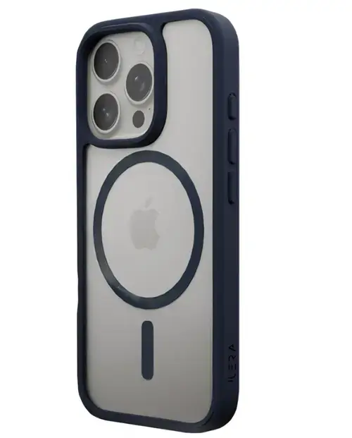 Husa iLeraGo ColorAnt ILGCACLCABL16PRMX, Clear Case, pentru iPhone 16 Pro Max (Albastru)