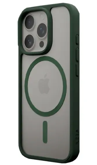 Husa iLeraGo ILGCACLCADG16PRMX, ColorAnt Clear Case, pentru iPhone 16 Pro Max (Verde)