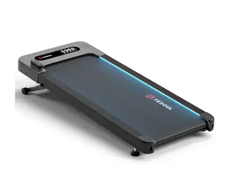 Banda de alergare Yesoul W2 Pro, inclinare 10%, viteza maxima 6 km/ora, telecomanda, Negru
