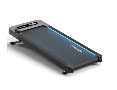 Banda de alergare Yesoul W2 Pro, inclinare 10%, viteza maxima 6 km/ora, telecomanda, Negru