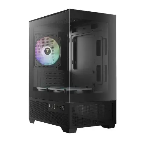 Carcasa Gamdias Aura GC9M Elite, iluminare aRGB, Middle Tower, Fara sursa (Negru)