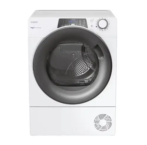 Uscator de rufe cu pompa de caldura Candy RPE H10A2TER-S, 10Kg, Clasa E, 14 programe, Wi-Fi (Alb)