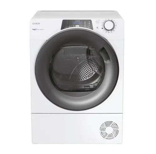 Uscator de rufe cu pompa de caldura Candy RPE H10A2TER-S, 10Kg, Clasa E, 14 programe, Wi-Fi (Alb)